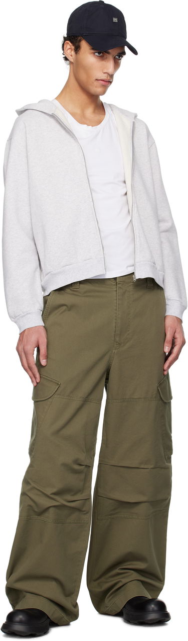 Sweatshirt Acne Studios Acne Studios Zip-Up Hoodie Grå | CI0184-, 3