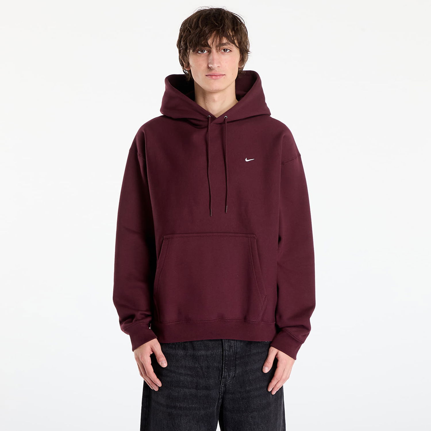 Sweatshirt Nike Solo Swoosh Pullover Hoodie Bourgogne | HV1082-652, 0