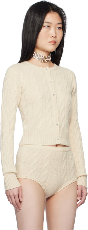 Sweater Blumarine Blumarine Wool & Cashmere Knit Cardigan Lyserød | P522M570A, 4