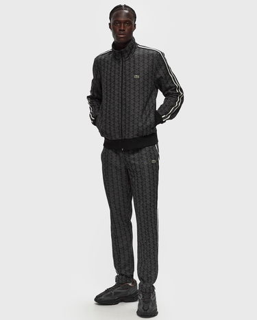 Joggingbukser Lacoste PARIS MONOGRAM JACQUARD SWEATPANTS Sort | XH1440-4PC, 1