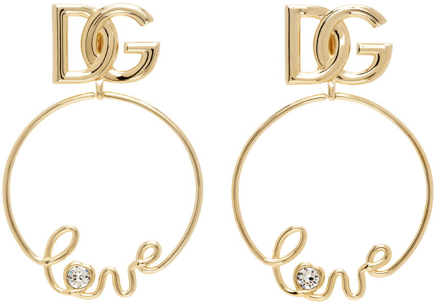 Øreringe Dolce & Gabbana Gold Drop Earrings Metalisk | WEP2L8 W1111, 0
