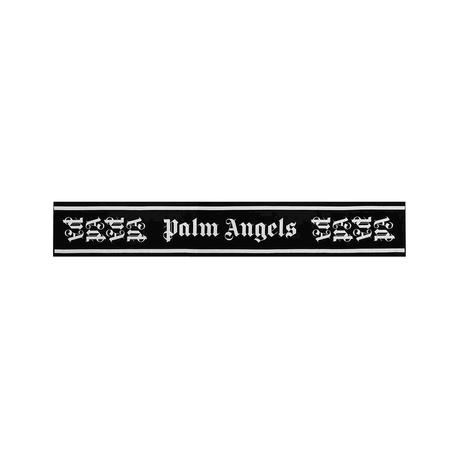 Tørklæde Palm Angels Gothic Monogram Scarf Sort | PMMA007F195720491001, 0