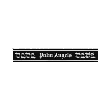 Tørklæde Palm Angels Gothic Monogram Scarf Sort | PMMA007F195720491001, 0