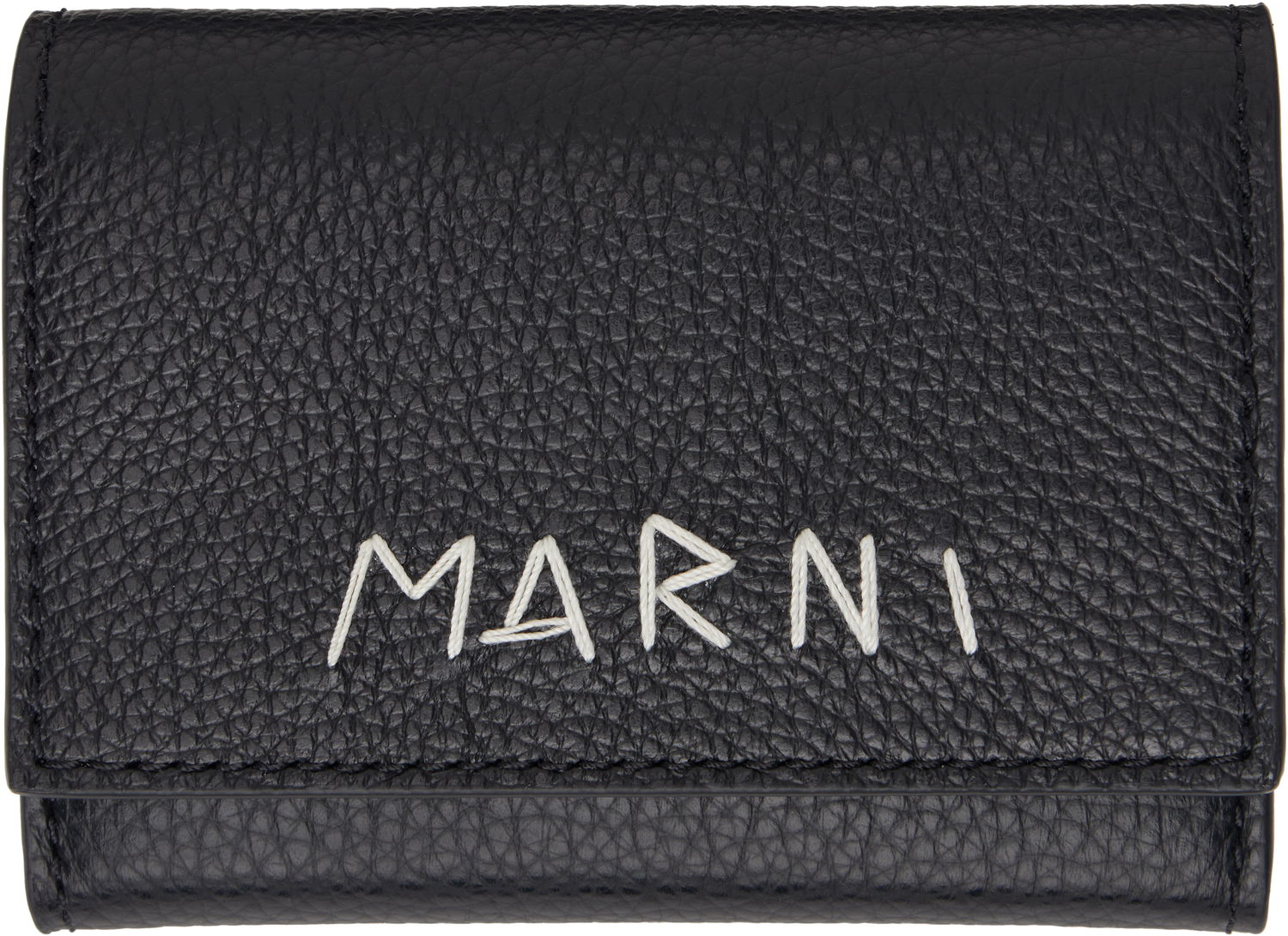 Tegnebog Marni Marni Leather Key Holder Wallet Sort | PCMI0017U2 P6533, 0