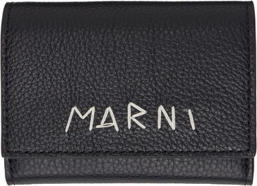 Tegnebog Marni Marni Leather Key Holder Wallet Sort | PCMI0017U2 P6533, 0