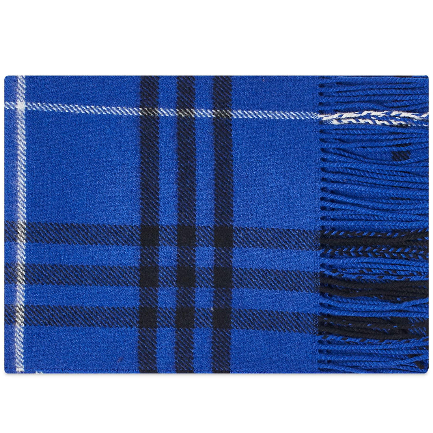 Tørklæde Burberry Tartan Blend Merino Scarf Knight Mørkeblå | 8073684-B7323, 0