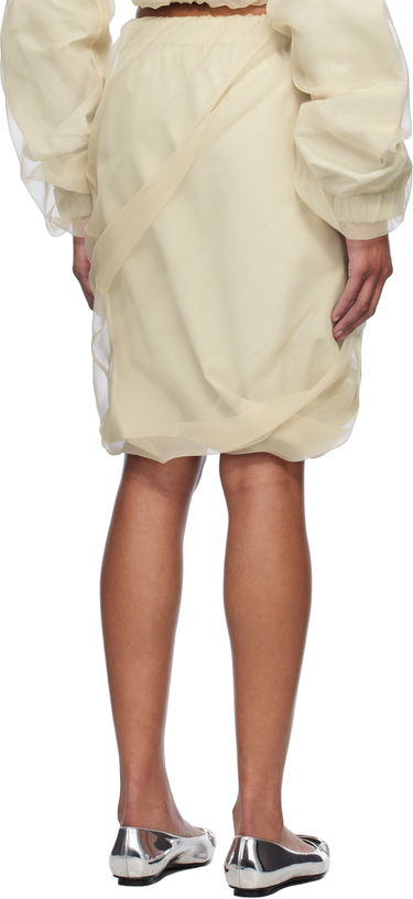 Nederdel We11done We11done Layered Mini Skirt Beige | WD-SK0-25-280-W-BG, 2