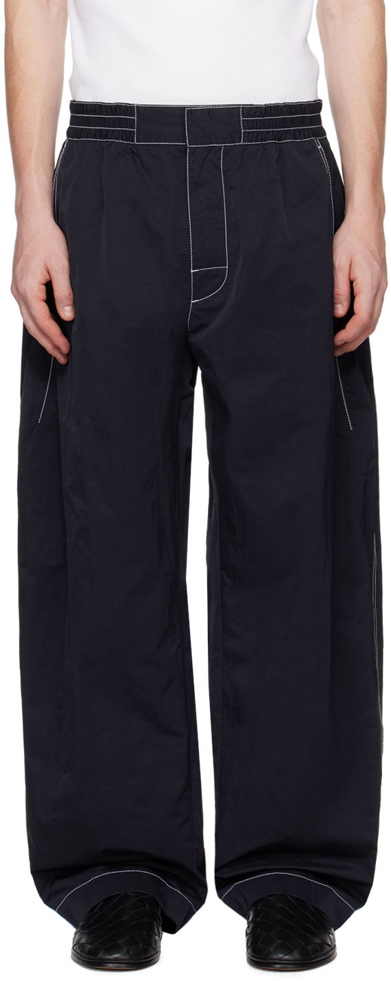Bukser Bottega Veneta Topstitched Sweatpants Sort | 768000VF4K0, 0