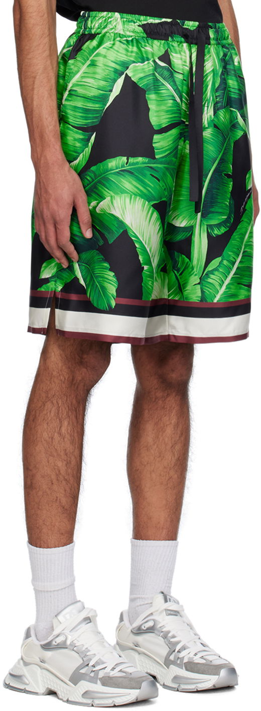 Shorts Dolce & Gabbana Printed Shorts Grøn | GV37ATIS1SG, 1