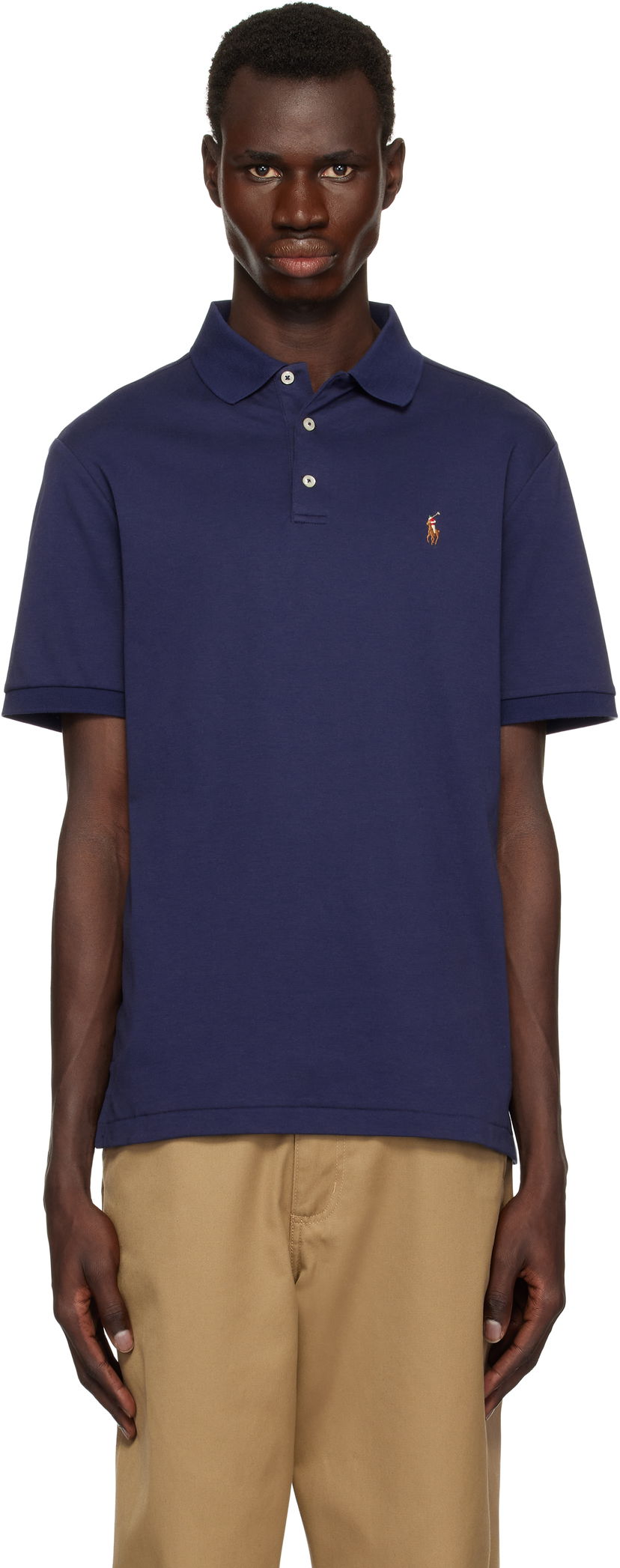 Polo skjorte Polo by Ralph Lauren Polo Ralph Lauren Classic Fit Soft Cotton Polo Mørkeblå | 710666999003