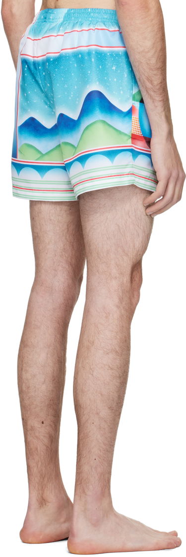 Badetøj Casablanca Casablanca Galaxy Court Swim Shorts Flerfarvet | MPF25-TR-032-02, 2