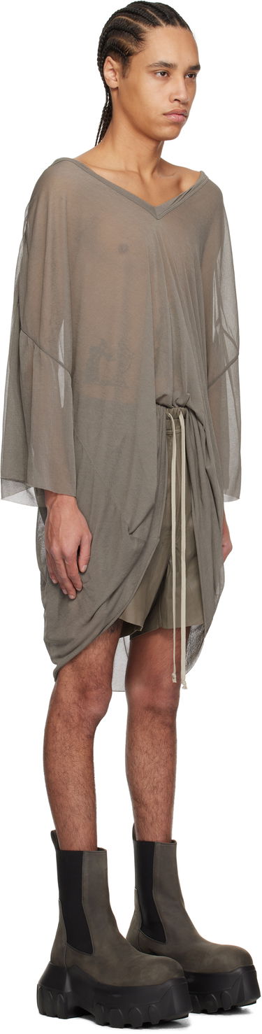 T-shirt Rick Owens Rick Owens Hollywood Tommy V-Neck T-Shirt Grå | RR01E5279 JCR, 1