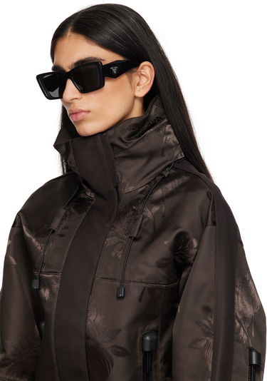 Solbriller Prada Thick Cat Eye Acetate Sunglasses Sort | 0PR 08YS 8056597517430, 3