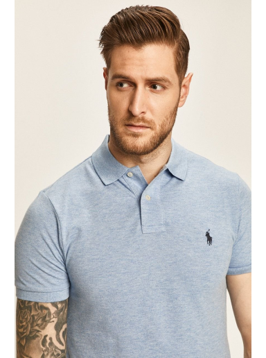 Polo skjorte Polo by Ralph Lauren Slim Fit Polo Blå | 710548797013