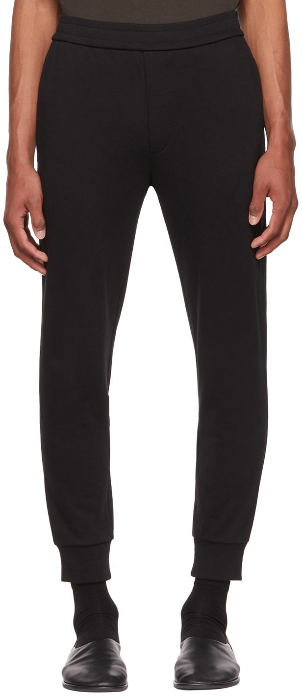 Joggingbukser The Row Edgar Tapered Lounge Pants Sort | EDGAR PANT K290