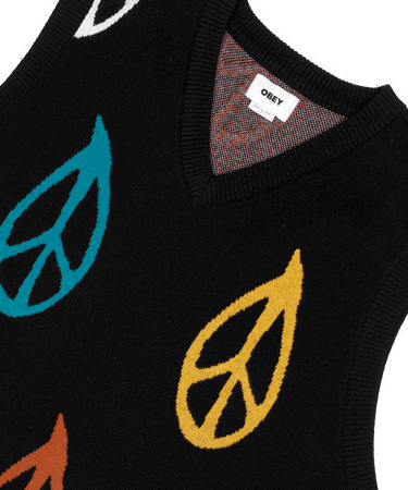 Sweater OBEY Obey Peaced Sweater Vest Sort | 151000059BKM, 2