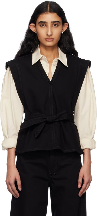 Vest LEMAIRE Lemaire Chasuble Denim Vest Sort | TO1227 LD1004, 0