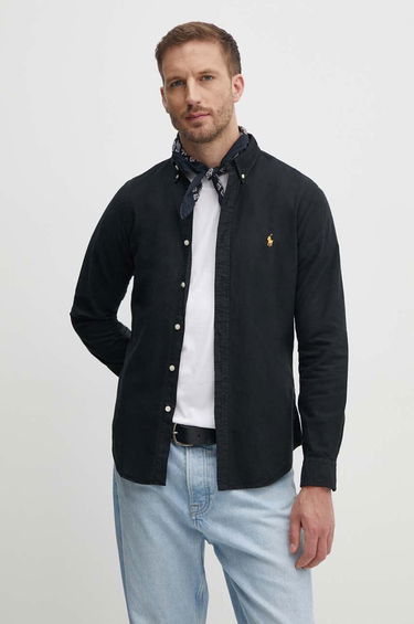 Skjorte Polo by Ralph Lauren Slim Fit Button-Down Collar Shirt Sort | 710767828, 0