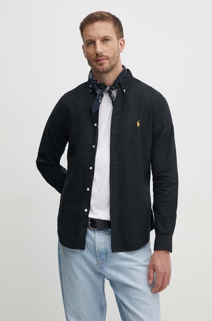 Skjorte Polo by Ralph Lauren Slim Fit Button-Down Collar Shirt Sort | 710767828, 0