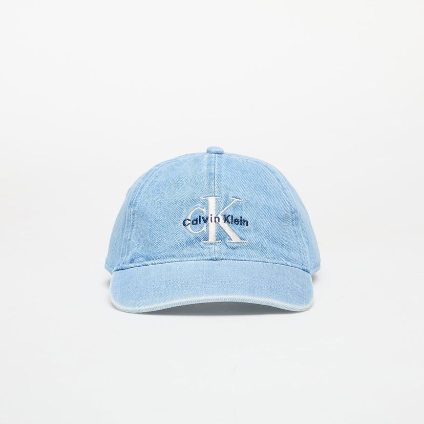 Kasket CALVIN KLEIN Calvin Klein Jeans Monologo Embroidery Cap Blå | LV04G5007G VHJ