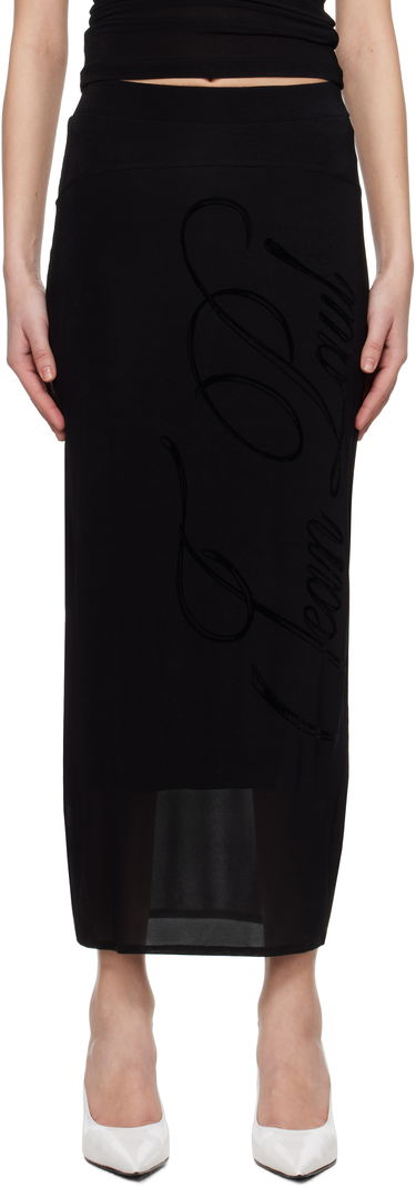 Nederdel Jean Paul Gaultier Jean Paul Gaultier Viscose Jersey Maxi Skirt Sort | 25/34-F-JU165I-J082-00, 0