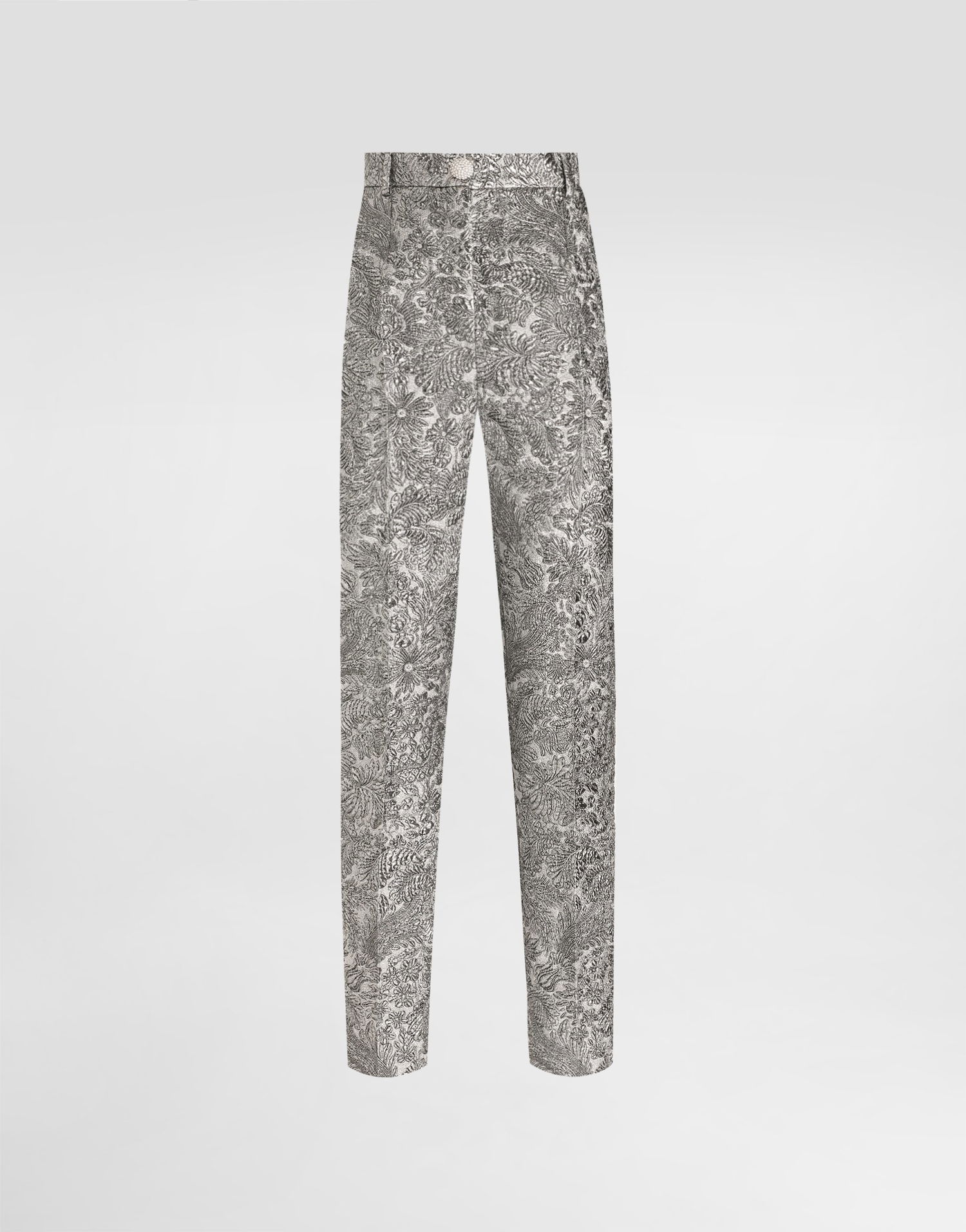Bukser Dolce & Gabbana Floral Jacquard Trousers Metalisk | FTAM2ZFJZALS0998, 0