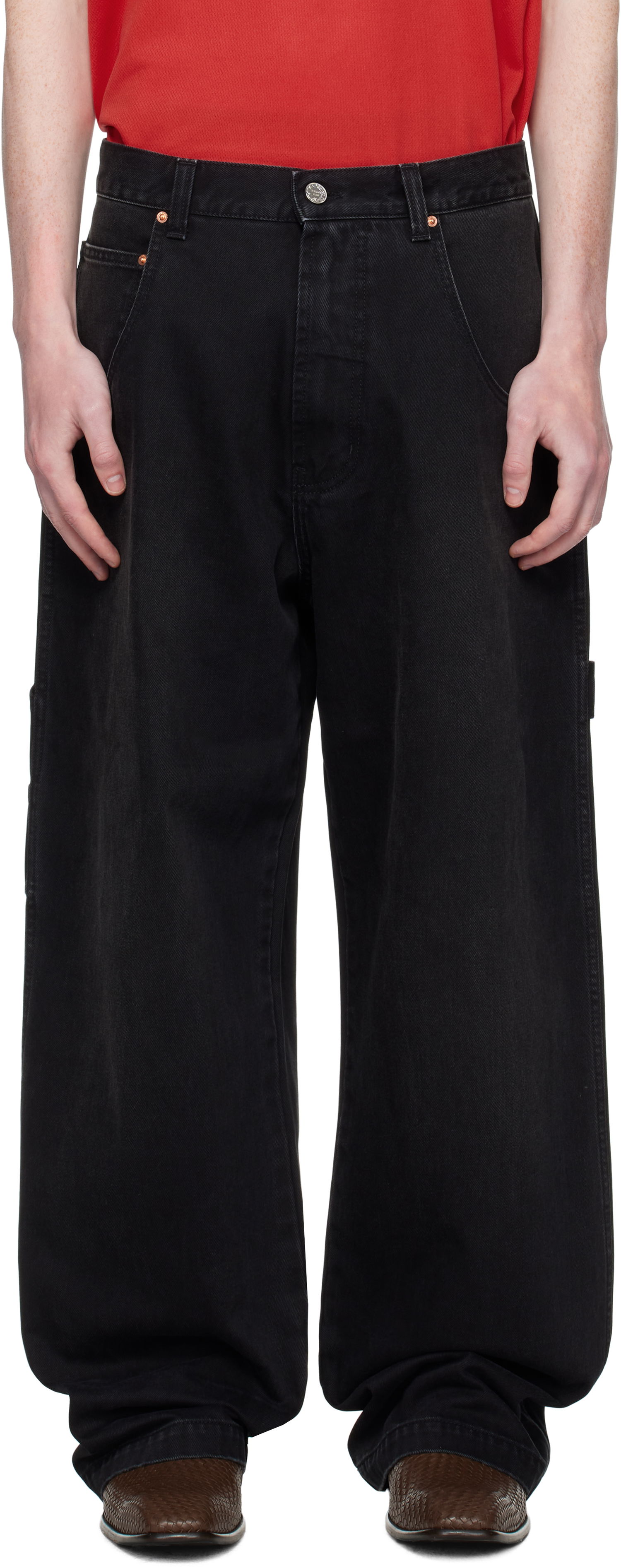 Jeans VETEMENTS VETEMENTS Hip-Hop Jeans Sort | UH76DP250B2, 0