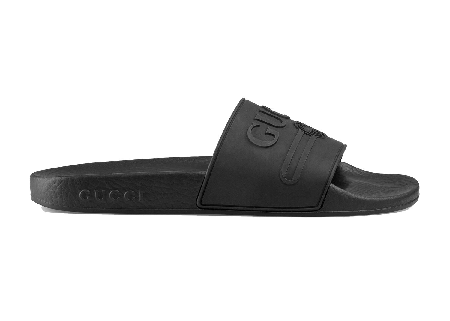 Sneakers og sko Gucci Logo Slide Sort | 525140 JCZ00 1031, 0