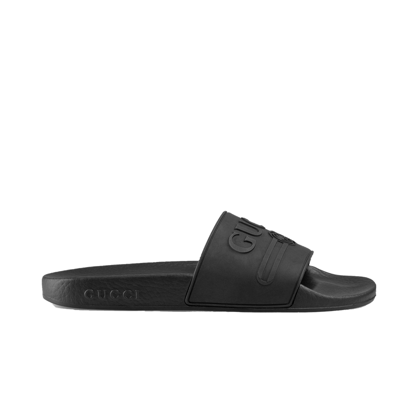 Sneakers og sko Gucci Logo Slide Sort | 525140 JCZ00 1031