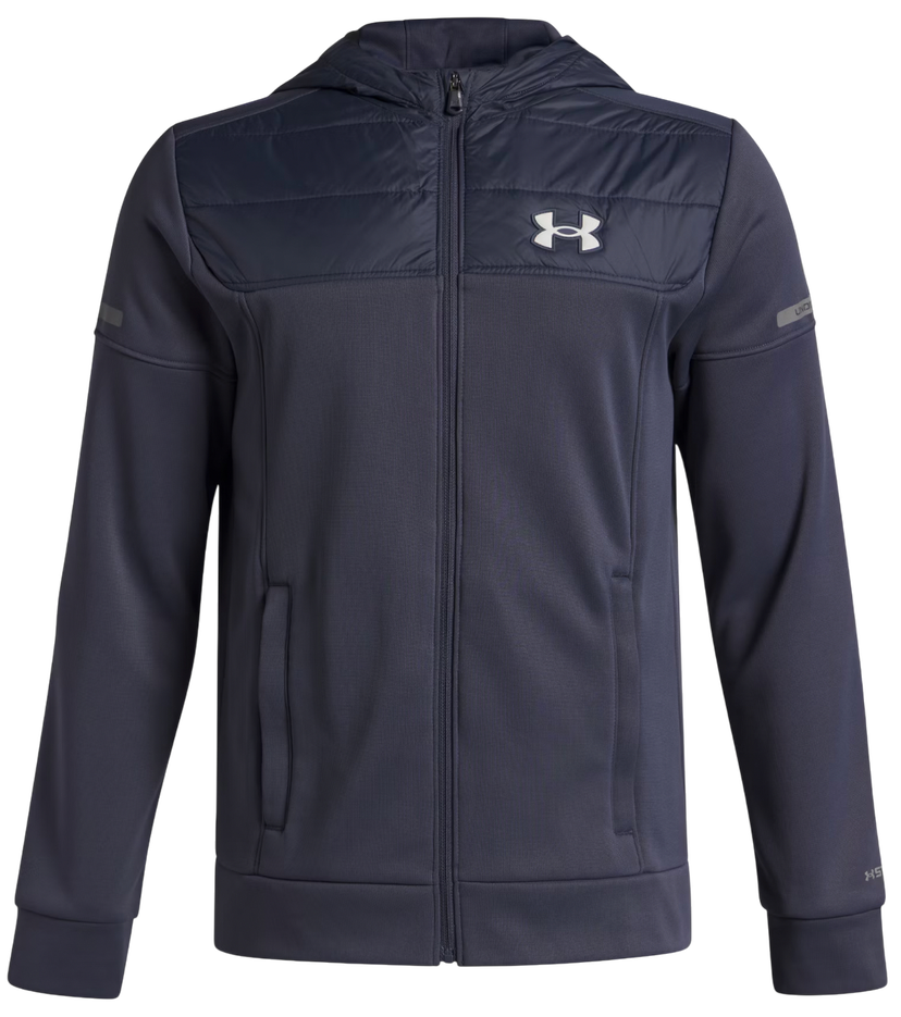 Sweatshirt Under Armour Fleece Pro Utility Full-Zip Hoodie Mørkeblå | 6008898-044