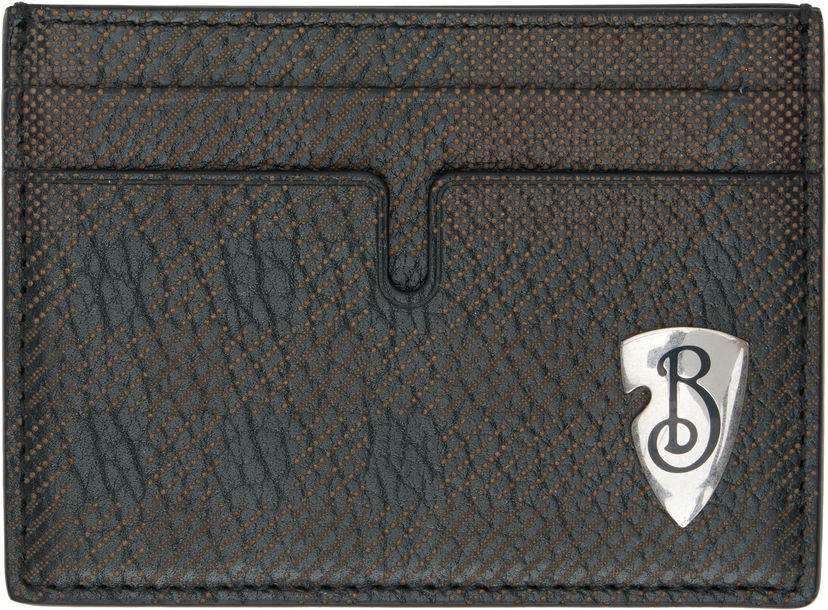 Tegnebog Burberry Shield Leather Card Holder Sort | 8102931