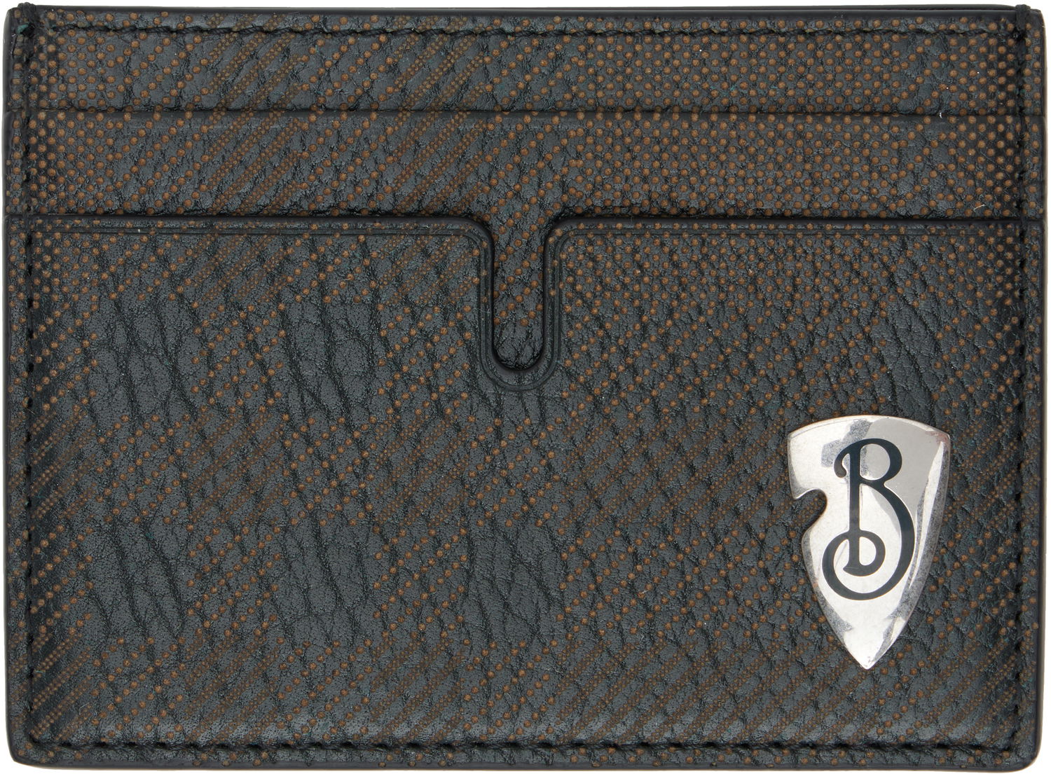 Tegnebog Burberry Shield Leather Card Holder Sort | 8102931, 0