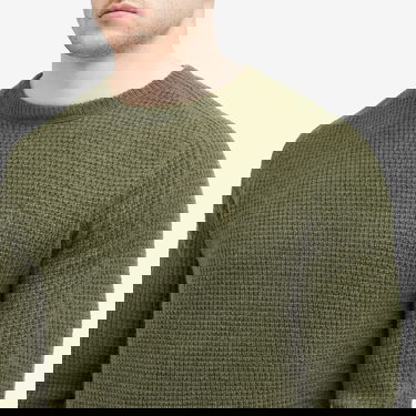 Sweater Polo by Ralph Lauren Ralph Lauren Men's Waffle Knit Sweater, Large Grøn | 710956807001, 5