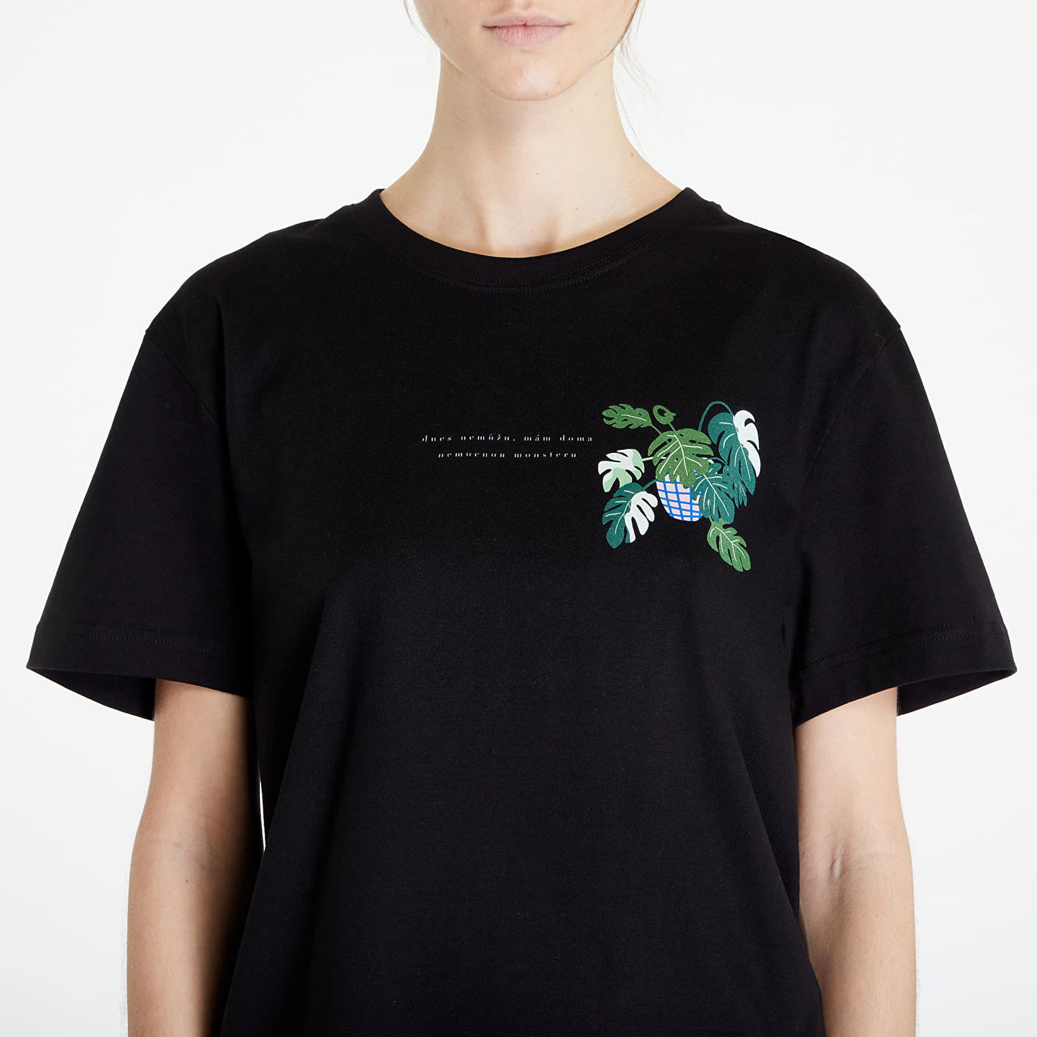 T-shirt Queens Mám Doma Nemocnou Monsteru T-Shirt Sort | QNS_040, 1