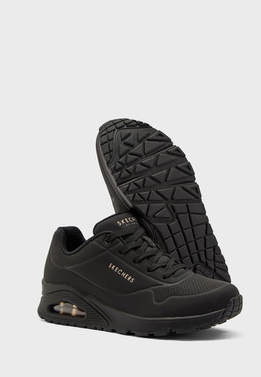 Sneakers og sko Skechers Uno Sort | 52458-BBK, 2