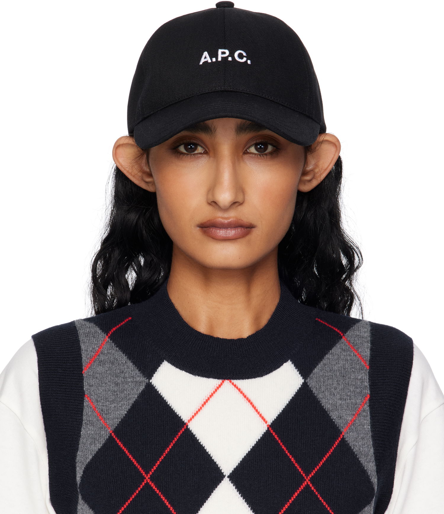 Kasket A.P.C. A.P.C. Charlie Baseball Cap Sort | COZZS-M24069, 0