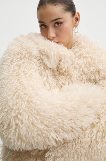 Jakke Fiorucci Faux Fur Jacket Beige | U01FMOJA248FF02WH02, 4