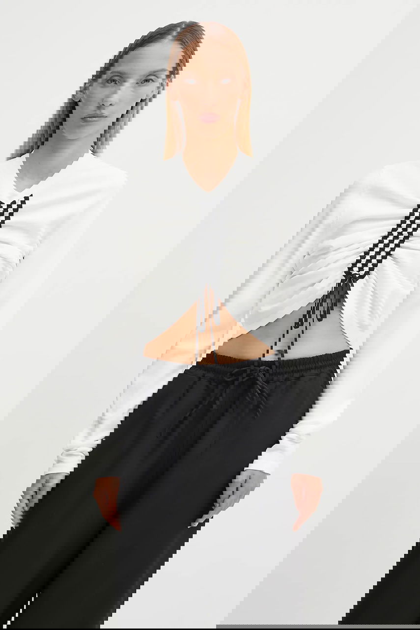 T-shirt Y-3 Y-3 Fitted Cinch Long Sleeve T-Shirt Hvid | KD4760, 0