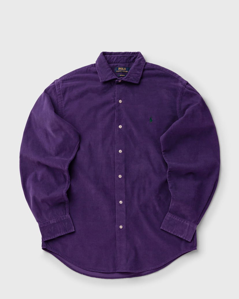 Skjorte Polo by Ralph Lauren Corduroy Long Sleeve Button-Front Shirt Lilla | 710P00518010