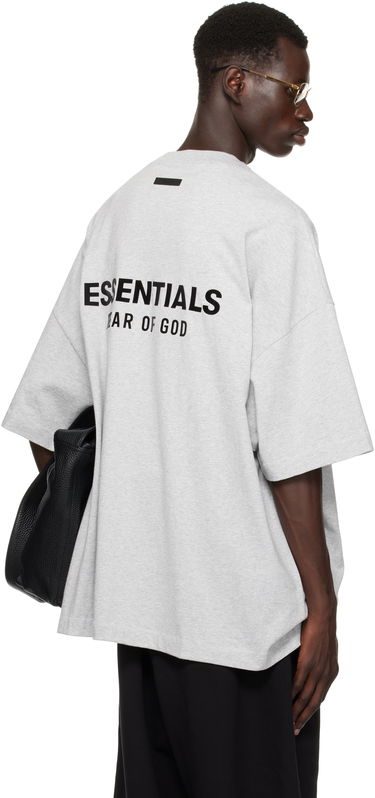 T-shirt Fear of God Essentials Jersey Crewneck T-Shirt Grå | 125HO244368F, 2