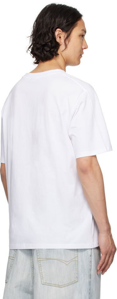 T-shirt Balmain Balmain Paris Logo & Planet Graphic T-Shirt Hvid | EH0EG010GE80, 2