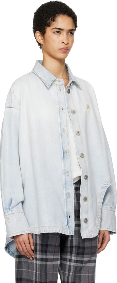 Skjorte The Attico Attico Diana Denim Shirt Blå | 250WCB00068 DDD085SS, 1