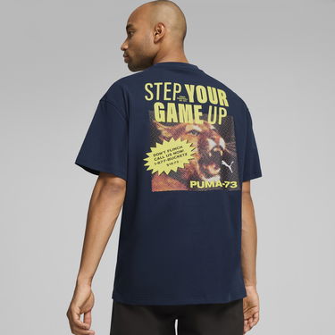 T-shirt Puma Step Up Your Game Basketball T-Shirt Mørkeblå | 627154_01, 1