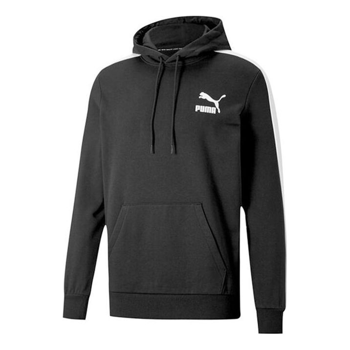 Sweatshirt Puma Iconic T7 Men's Hoodie Sort | 531354-01