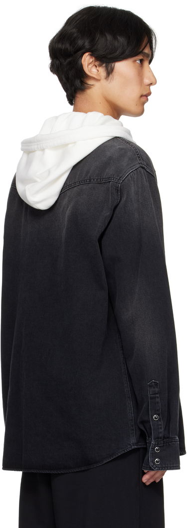 Skjorte Maison Margiela MM6 Maison Margiela Long Sleeve Denim Shirt Sort | SH0DT0031 M30011, 2