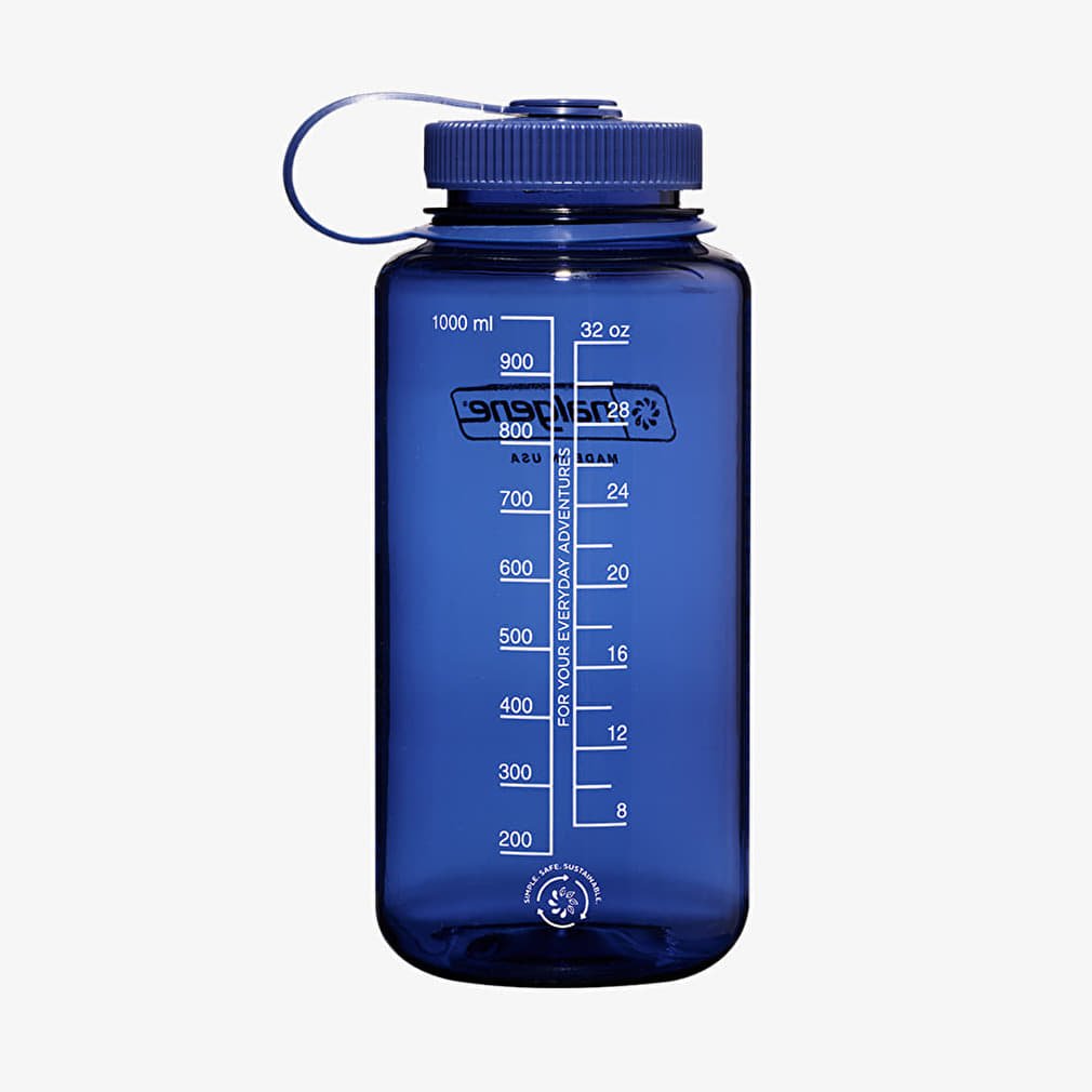 Drikkeflaske Nalgene 1000ml Wide Mouth Sustain Universal Bottle Blå | 2020-5532, 1