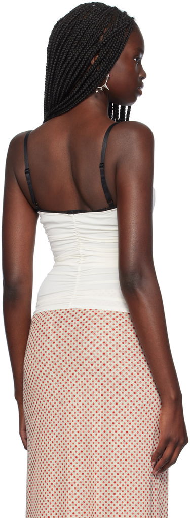Tanktop Miaou Miaou Renzo Ruched Cami Tank Top Hvid | 7064TKCRM, 2
