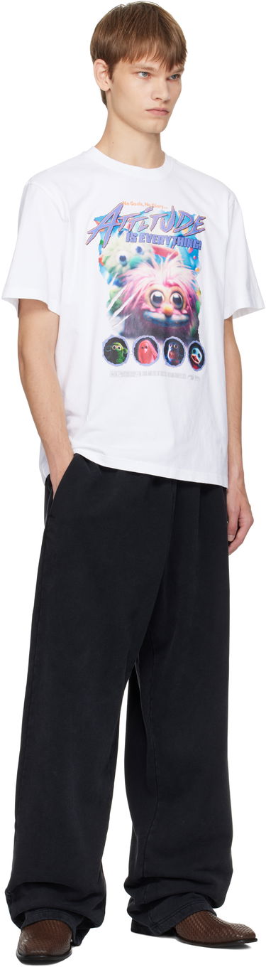 T-shirt Martine Rose Martine Rose Classic Fraggle Rock T-Shirt Hvid | 603JE01000E, 3