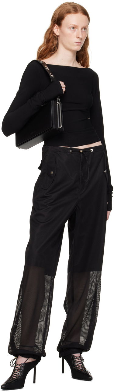 Bukser Dion Lee Grid Mesh Panel Trousers Sort | C2155P23, 3
