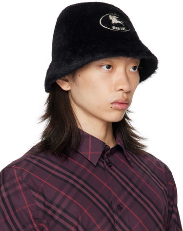 Hat Burberry Burberry Knight Stamp Faux Fur Bucket Hat Sort | 8114048, 1